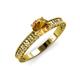 3 - Florian Classic 6.50 mm Round Citrine Solitaire Engagement Ring 