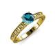 3 - Florian Classic 6.50 mm Round London Blue Topaz Solitaire Engagement Ring 