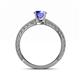 4 - Florian Classic 6.50 mm Round Tanzanite Solitaire Engagement Ring 