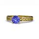 1 - Maren Classic 6.50 mm Round Tanzanite Solitaire Engagement Ring 