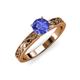 3 - Maren Classic 6.50 mm Round Tanzanite Solitaire Engagement Ring 