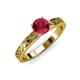 3 - Maren Classic 6.00 mm Round Ruby Solitaire Engagement Ring 