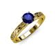 3 - Maren Classic 6.00 mm Round Blue Sapphire Solitaire Engagement Ring 