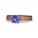 1 - Maren Classic 6.50 mm Round Tanzanite Solitaire Engagement Ring 