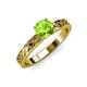 3 - Maren Classic 6.50 mm Round Peridot Solitaire Engagement Ring 