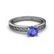 4 - Maren Classic 6.50 mm Round Tanzanite Solitaire Engagement Ring 