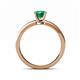 5 - Maren Classic 6.00 mm Round Emerald Solitaire Engagement Ring 