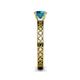 6 - Maren Classic 6.50 mm Round London Blue Topaz Solitaire Engagement Ring 