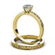 3 - Cael Classic Diamond Solitaire Bridal Set Ring 