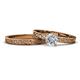 1 - Cael Classic Diamond Solitaire Bridal Set Ring 