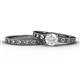 1 - Niah Classic White Sapphire Solitaire Bridal Set Ring 