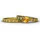 1 - Niah Classic Citrine Solitaire Bridal Set Ring 