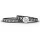 1 - Niah 0.95 ct Classic White Sapphire Solitaire Bridal Set Ring  