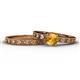 1 - Niah Classic Citrine Solitaire Bridal Set Ring 