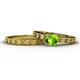 1 - Niah Classic Peridot Solitaire Bridal Set Ring 