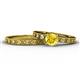 1 - Niah 0.95 ct Classic Yellow Sapphire Solitaire Bridal Set Ring  