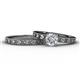 1 - Niah 1.00 ct Classic GIA Certified Natural Diamond Solitaire Bridal Set Ring  