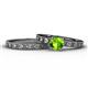 1 - Niah 1.10 ct Classic Peridot Solitaire Bridal Set Ring  