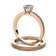 3 - Janina Classic Diamond Solitaire Bridal Set Ring 