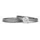 1 - Janina Classic White Sapphire Solitaire Bridal Set Ring 