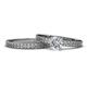 1 - Janina Classic Diamond Solitaire Bridal Set Ring 