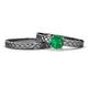 1 - Maren Classic Emerald Solitaire Bridal Set Ring 
