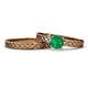 1 - Maren Classic Emerald Solitaire Bridal Set Ring 