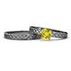 1 - Maren Classic Yellow Diamond Solitaire Bridal Set Ring 