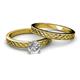 4 - Maren Classic Diamond Solitaire Bridal Set Ring 