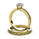 3 - Maren Classic Diamond Solitaire Bridal Set Ring 
