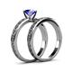 5 - Maren Classic Tanzanite Solitaire Bridal Set Ring 