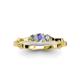 3 - Twyla Diamond and Tanzanite Three Stone Ring 