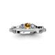 3 - Twyla Diamond and Citrine Three Stone Ring 