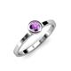 1 - Natare Amethyst Solitaire Ring  