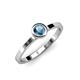 1 - Natare Blue Topaz Solitaire Ring  