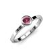 1 - Natare Rhodolite Garnet Solitaire Ring  