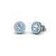 1 - Bernice Aquamarine Stud Earrings 