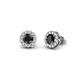 1 - Bernice Black and White Diamond Stud Earrings 