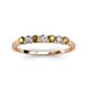 3 - Vivian 3.00 mm Citrine and Diamond 7 Stone Wedding Band 