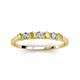 3 - Vivian 3.00 mm Yellow Sapphire and Diamond 7 Stone Wedding Band 