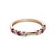 3 - Alicia 2.60 mm Ruby and Diamond 8 Stone Wedding Band 