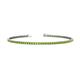 1 - Leslie 2.00 mm Peridot Eternity Tennis Bracelet 