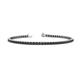 1 - Leslie 2.40 mm Black Diamond Eternity Tennis Bracelet 