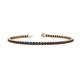 1 - Leslie 2.70 mm Black Diamond Eternity Tennis Bracelet 