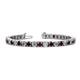 1 - Leslie 4.00 mm Red Garnet and Diamond Eternity Tennis Bracelet 