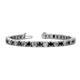 1 - Leslie 4.00 mm Black and White Diamond Eternity Tennis Bracelet 