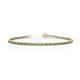 1 - Izarra 2.00 mm Peridot and Diamond Eternity Tennis Bracelet 