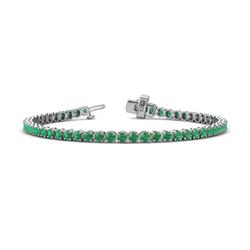 Izarra Emerald Eternity Tennis Bracelet Emerald ctw Womens Eternity Tennis Bracelet K White Gold