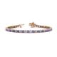 1 - Izarra 3.10 mm Tanzanite and Diamond Eternity Tennis Bracelet 