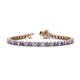 1 - Izarra 3.90 mm Tanzanite and Diamond Eternity Tennis Bracelet 